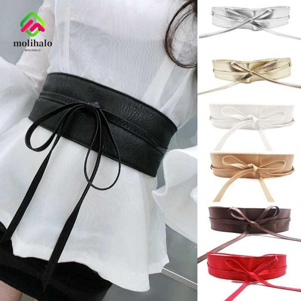 MOLIHALO Espartilho Cintura Feminina Simples Envoltório Bowknot Senhoras Vestido Cummerbands