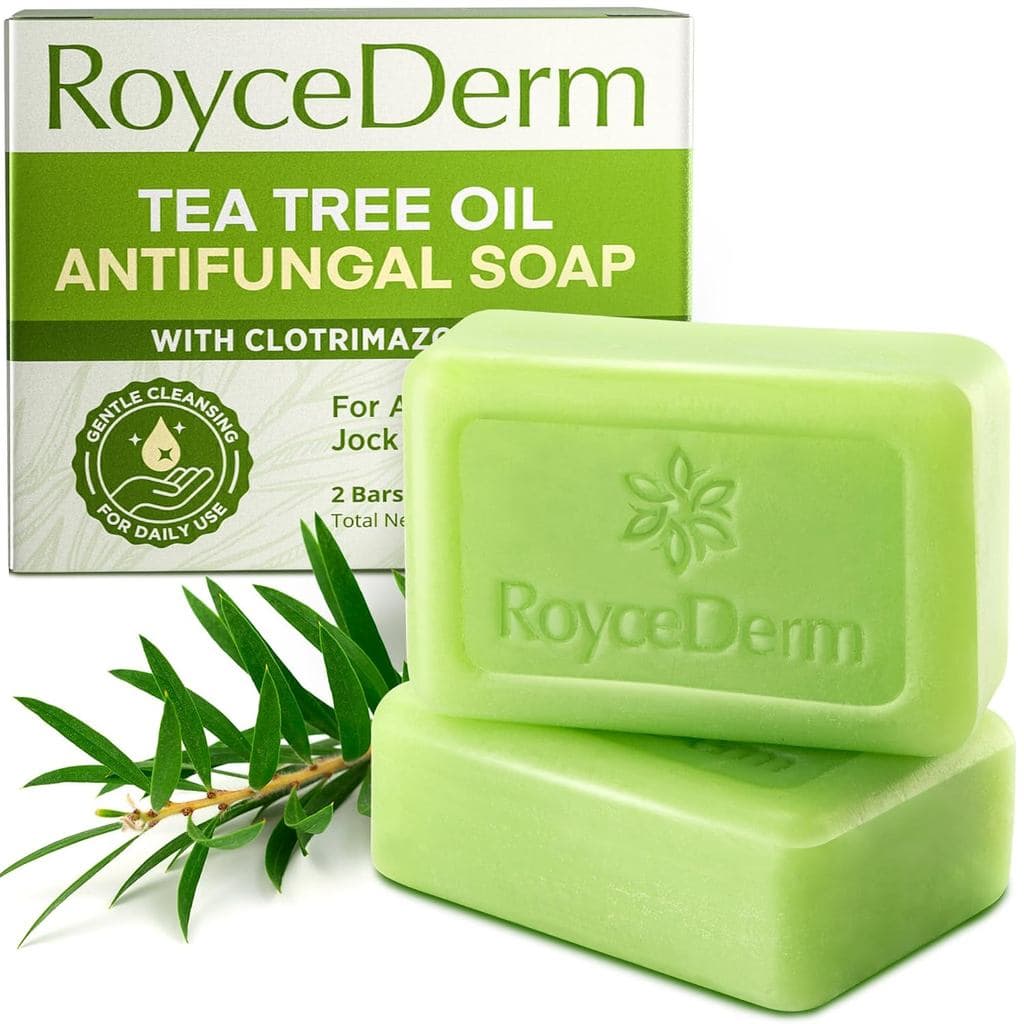 Sabonete em Barra Antifúngico Roycederm - Sabonete com Óleo de Tea Tree - Tratamento para Pé de Atleta e Tinha - Sabonet