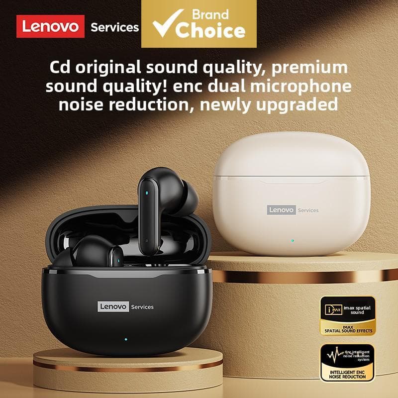 Fones de Ouvido Lenovo LE229 TWS Sem Fio Bluetooth Intra-Auriculares, Hi-Fi, Microfone Original à Prova d'Água, Novos