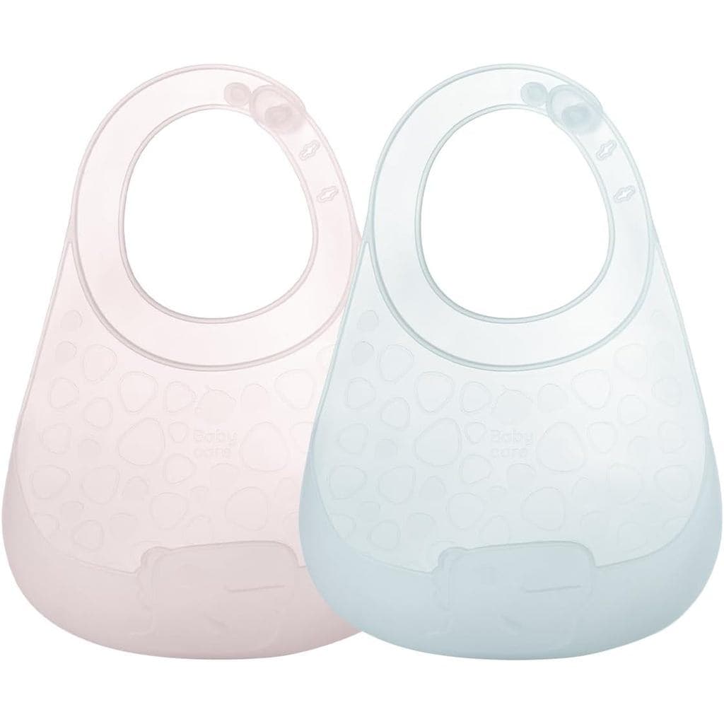 bc babycare Babadores de Silicone Leves para Bebês com Pescoço Ajustável, Babadores de Silicone para Crianças com Bolso