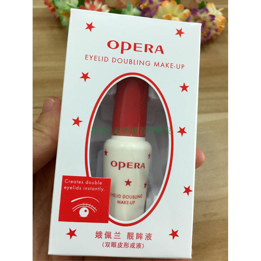Cola genuína para cílios de ópera, pálpebra dupla, cola líquida 7g, cola para cílios postiços com garfo de estilo