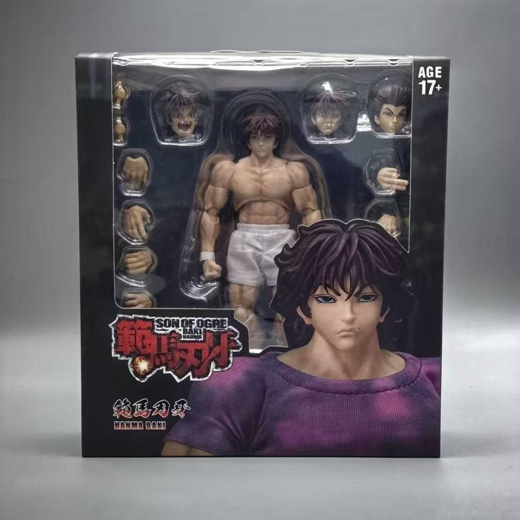 Figura de Anime Baki de 17cm, Naruto em Traje Muscular de Ação Real, Modelo Articulado e Móvel SHF, Colecionável XET5