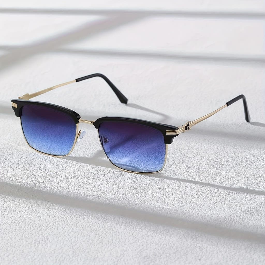 Óculos de Sol Fashion - Design Estiloso e Moderno - Armação de Metal - Presente Ideal para Homens Fashion**&**---*&-&&&&