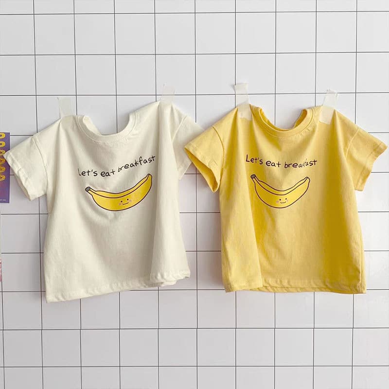 2026 bebê camiseta verão masculino feminino bebê Banana manga curta estilo verão uma classe roupas recém-nascidos verão