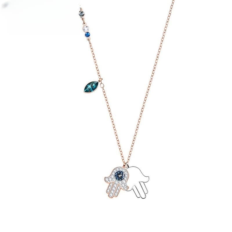 286 Colar AATHX De Cristal Com Pingente Não Desbotado 925 Prata Conjunto De Corrente Feminino Moissa