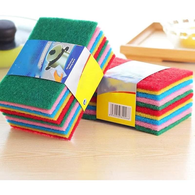 Esponjas de Multicoloridas Anti-riscos, Pacote com 10 Esponjas de Cozinha para Lavar Louça, Utensílios de Cozinh