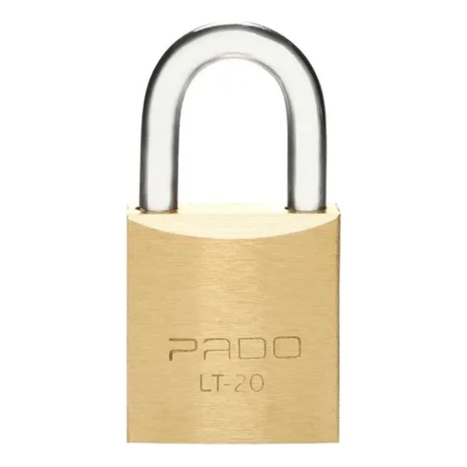 Cadeado Latão 20mm Com 2 Chaves - Pado Dourado