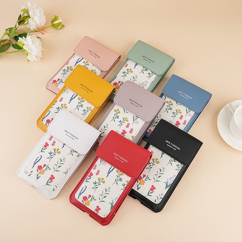 Nova Bolsa De Telefone Com Tela Sensível Ao Toque De 1 Peça Para Mulheres , Crossbody Meninas Ombro Pequena Chave Fofa E