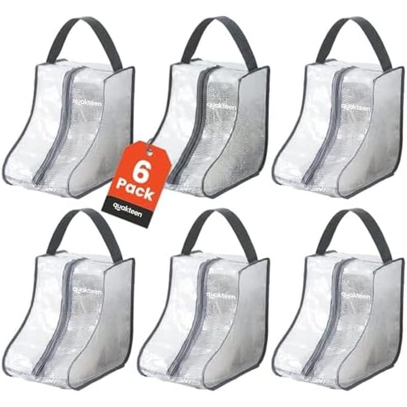 Bolsa De Botas Portátil De 6 Pacotes Para De Cowboy , Sacos De Armazenamento Curtas , Viagem Bota À Prova D'água Transpa