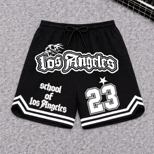 Bermuda Basquete Masculina Los Angeles 23 Dry Fit Streetwear Academia Fitness Treino Corrida COD805
