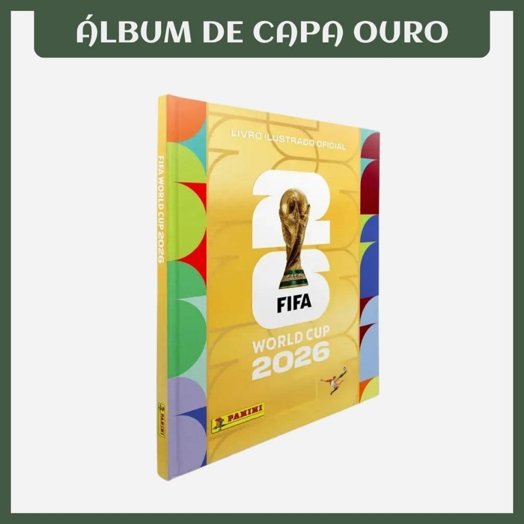 Álbum Copa Do Mundo 2026 Brochura / Capa dura Normal / Prata / Ouro  - Fifa World Cup 2026 Oficial