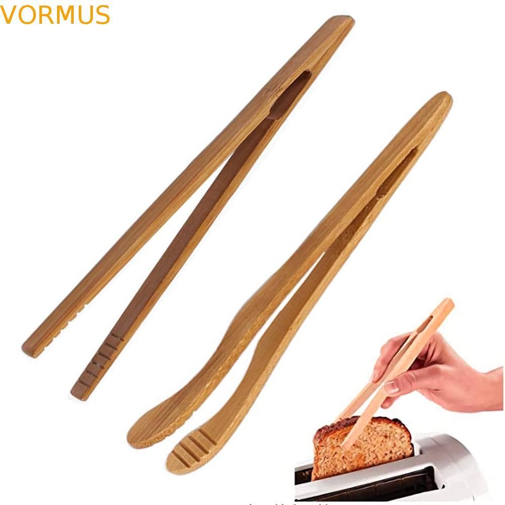 Pinça Para Alimentos VORMUS Pão De Frutas De Cozinha Reutilizável De Bambu