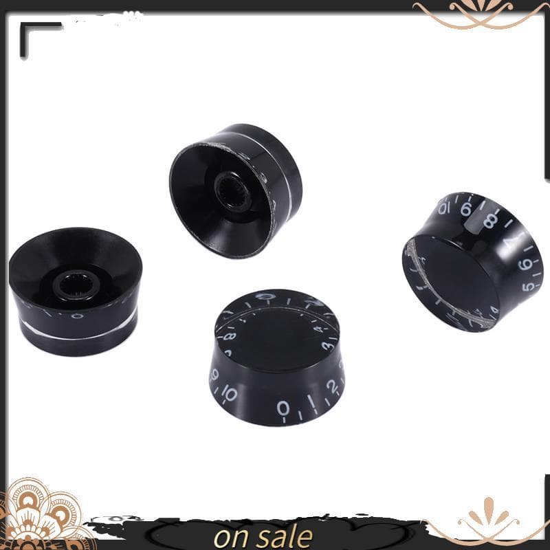 4 Pçs Guitarra Elétrica Topo Chapéu Botões Velocidade Volume Tom Controle Compatível Para Les Paul LP Estilo