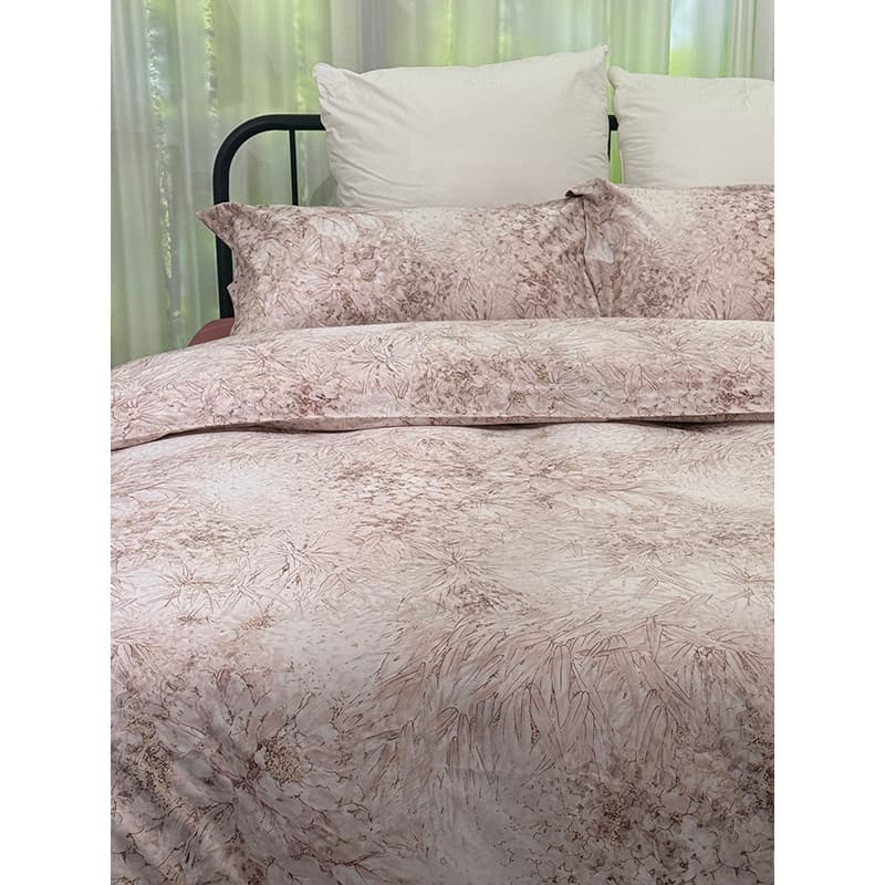 [Estilo de balcão] Mais favorito High-End Ai Neng algodão conjunto de quatro peças luz luxo colcha capa lençol estilo Pa