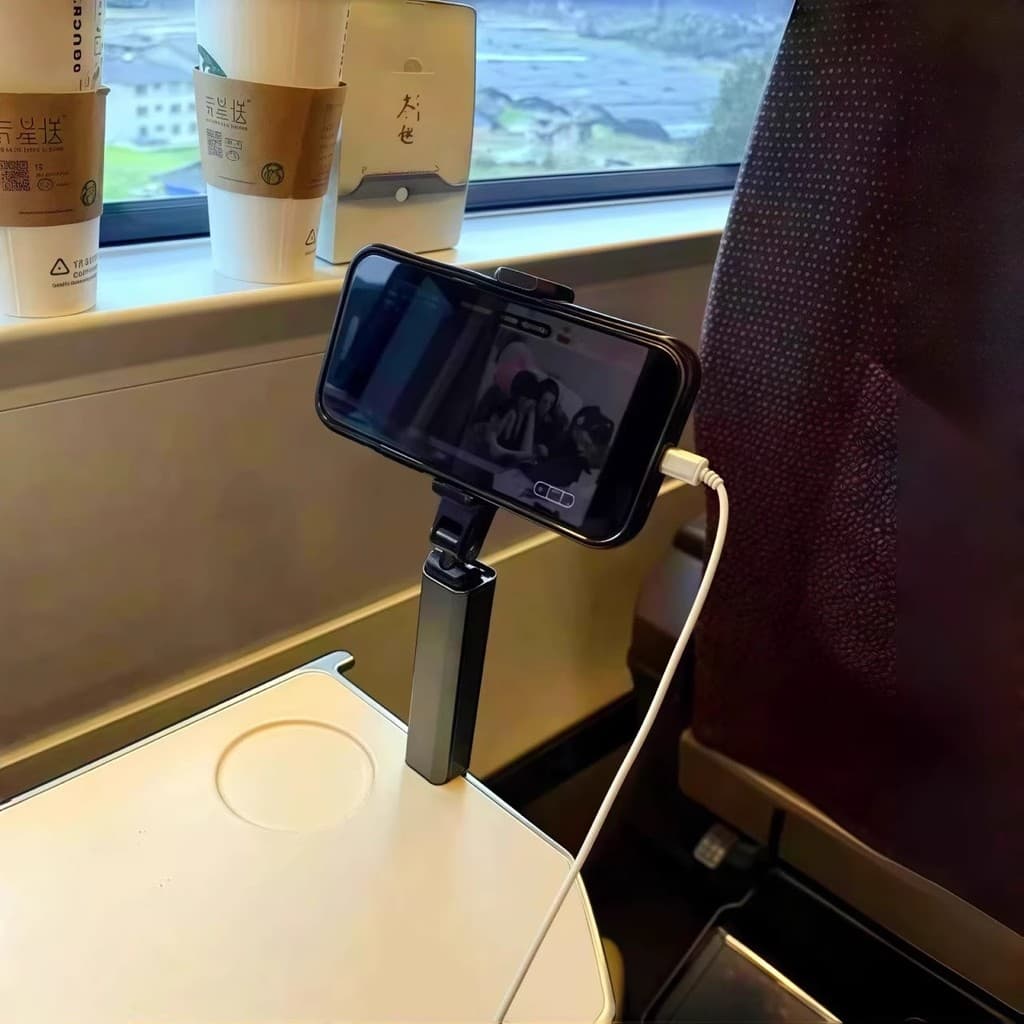 [Produtos de viagem] Suporte para celular, ferramenta prática e preguiçosa, trem de avião de alto trilho, estrutura de f