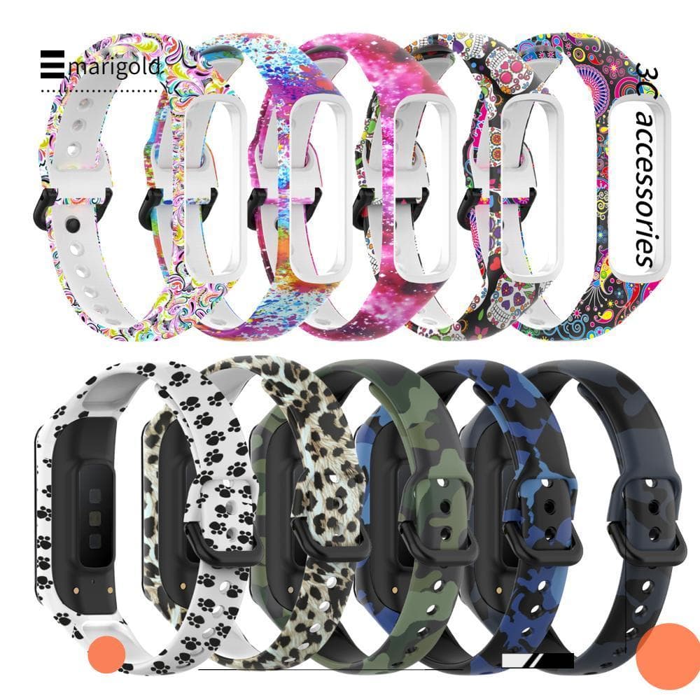 Pulseira Esportiva MARIGOLD Colorida Para Galaxy Fit 2 SM-R220