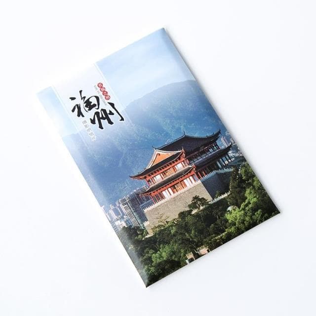 Cartão postal de paisagem chinesa Fujian Fuzhou cartão postal paisagem fotografia frete grátis presente comemorativo de