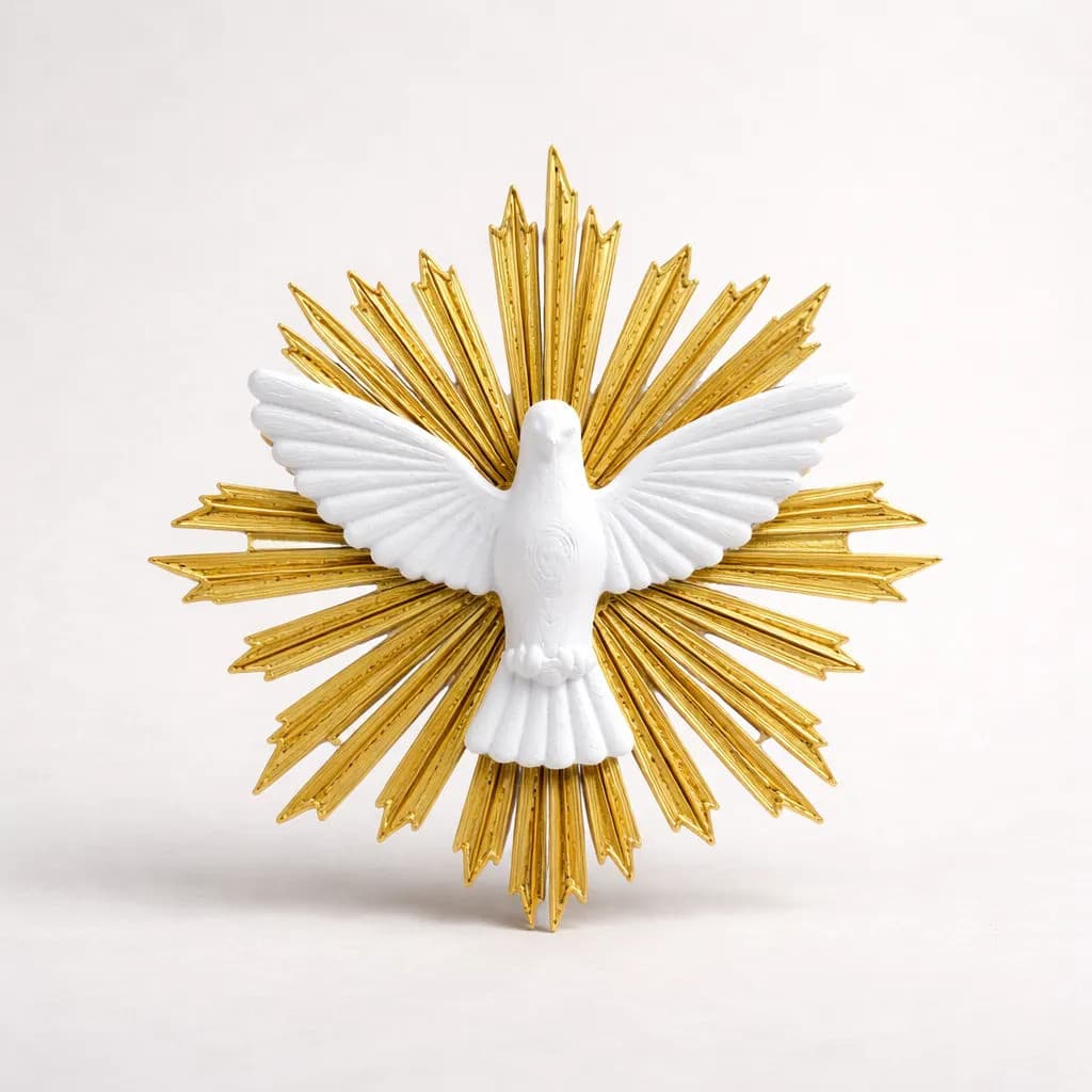 10 Lembrancinhas Batizado Divino Espírito Santo - 10 Cm