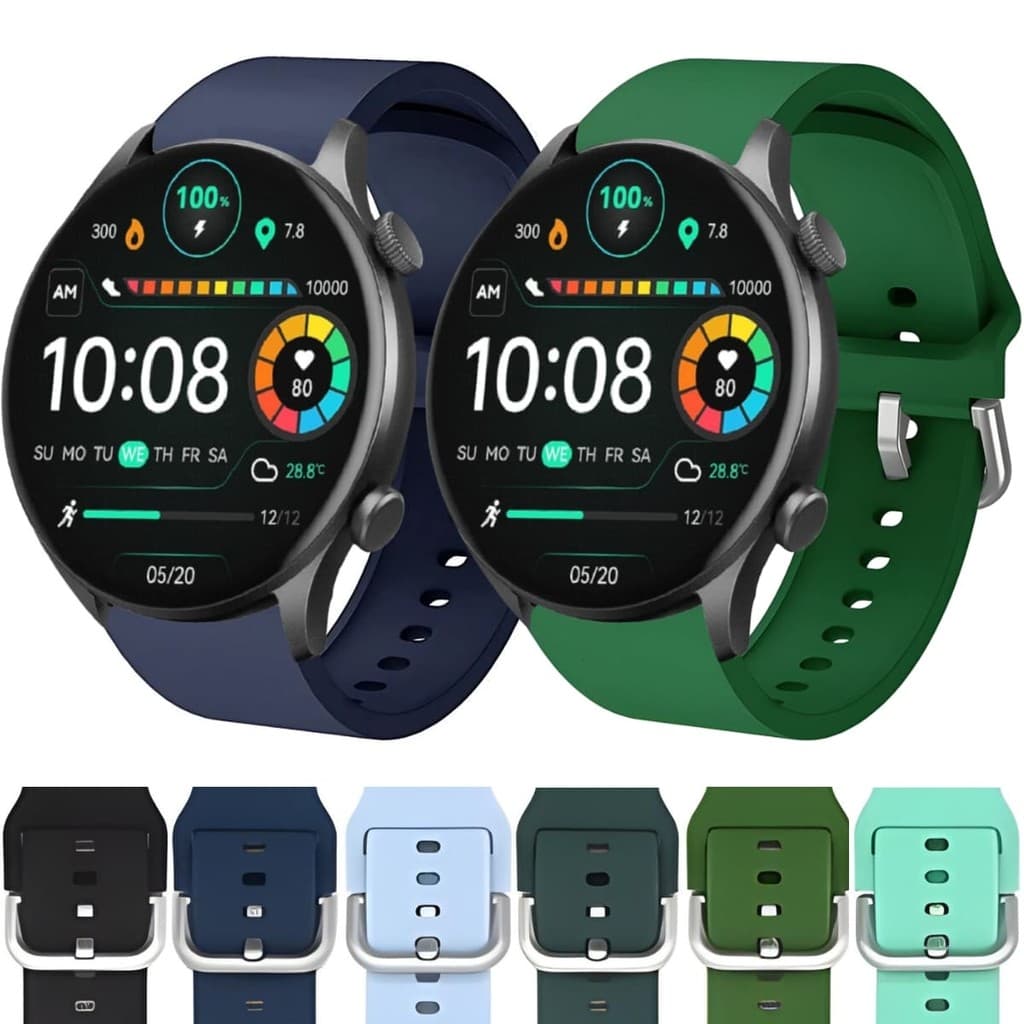 Pulseira Para Haylou Solar Plus RT3 LS16 Pulseira Silicone Para Haylou RT3 Solar Plus LS16