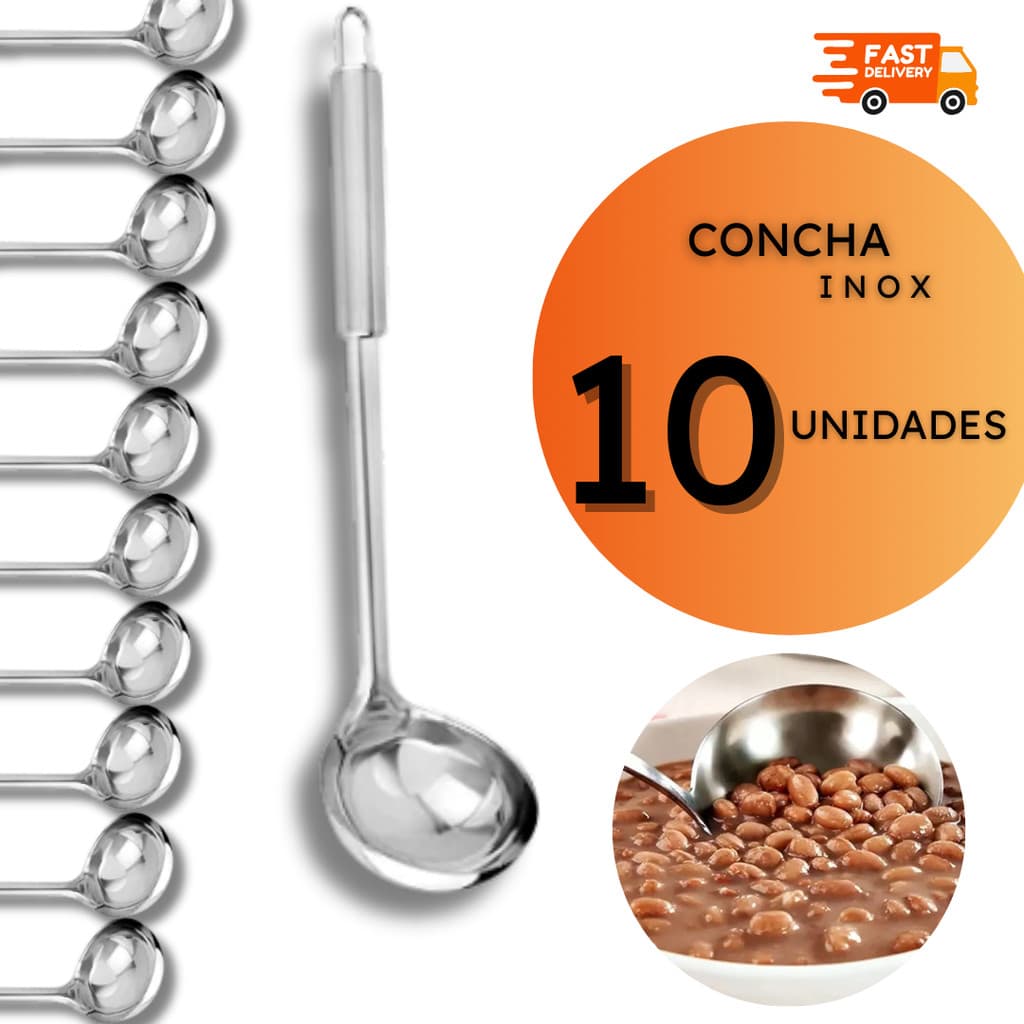 Concha Inox Inoxidável Conchas Cozinha Restaurante Buffet Conchas