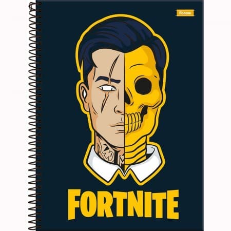 CADERNO CAPA DURA FORTNITE MIDAS 80FLS