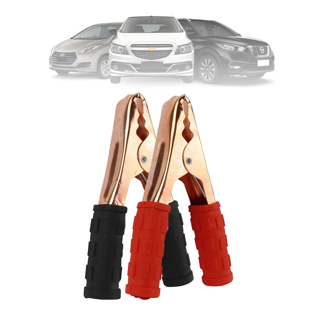 Par De Garras De Chupeta Para Carro 600A Clip Jacaré Para Chupeta De Bateria De Carro Bratus