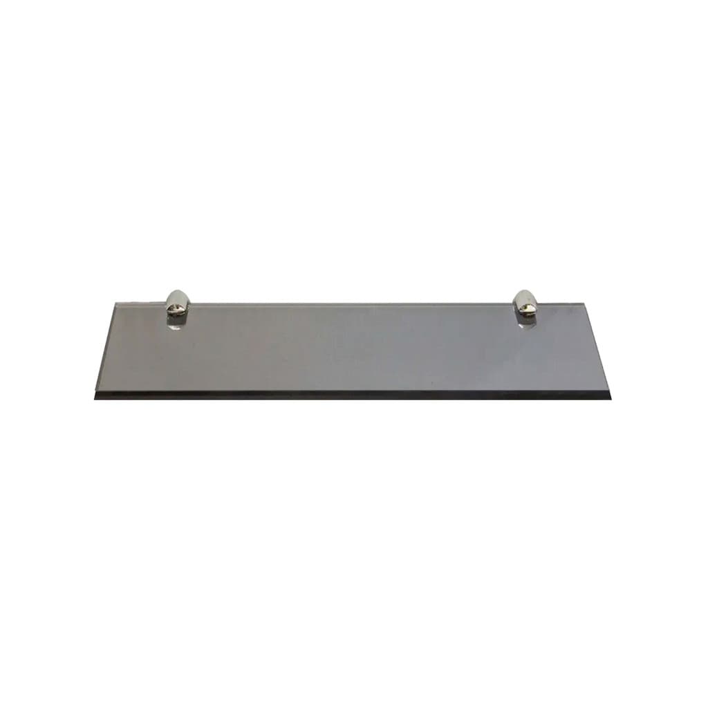 PRATELEIRA VIDRO PORTA SHAMPOO 60 CM X 10 CM X 6 MM  FUME
