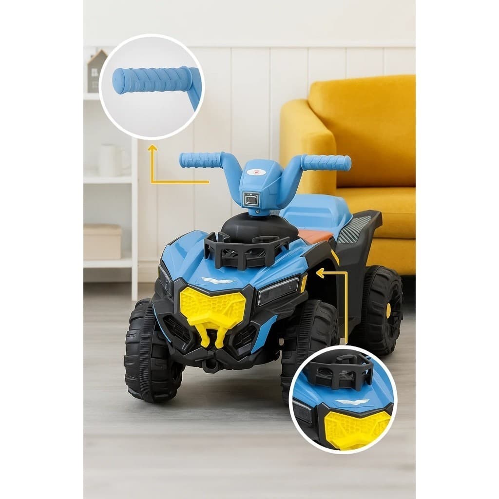 Quadriciclo Elétrico Infantil 6V Moto Bateria Recarregável Passeio Brinquedo Criança Luzes Som