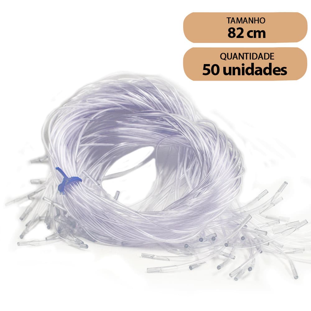 Cordão para Crachá Acp Silicone Transparente Ref 802 C/50