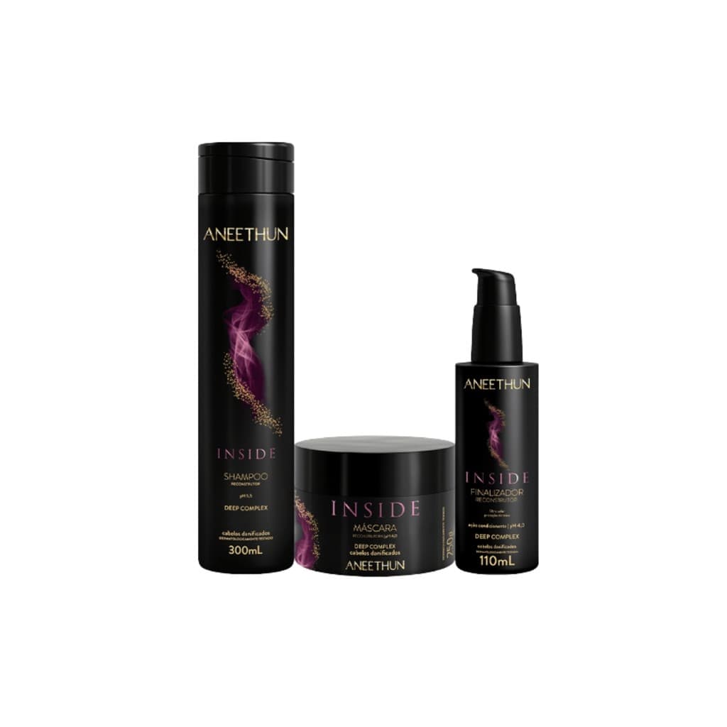 Kit Inside Aneethun – Shampoo + Máscara + Finalizador