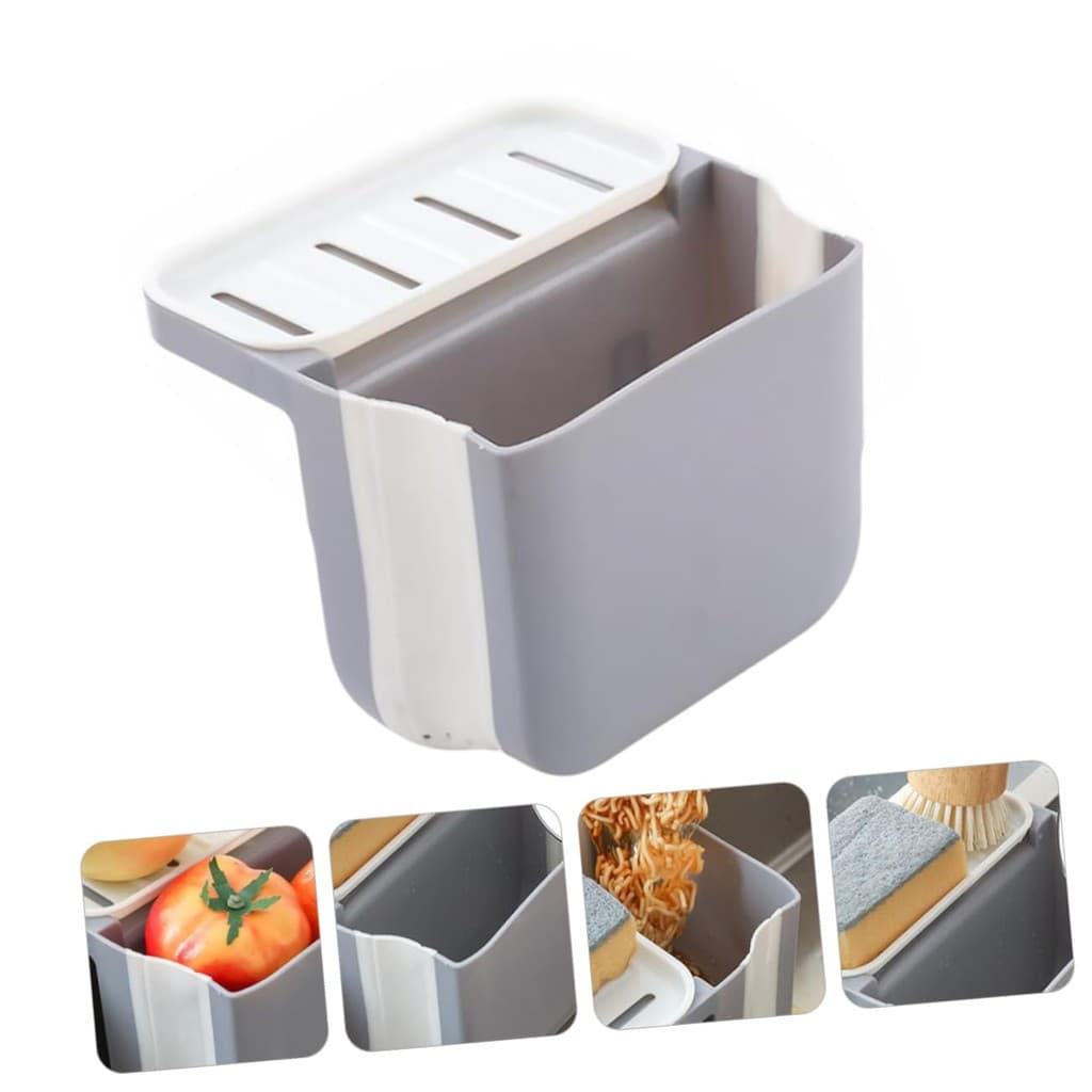 SUPORTE ORGANIZADOR PIA DE COZINHA  PORTA SABÃO DETERGENTE ESPONJA  SEPARADOR DE RESTOS DE ALIMENTOS