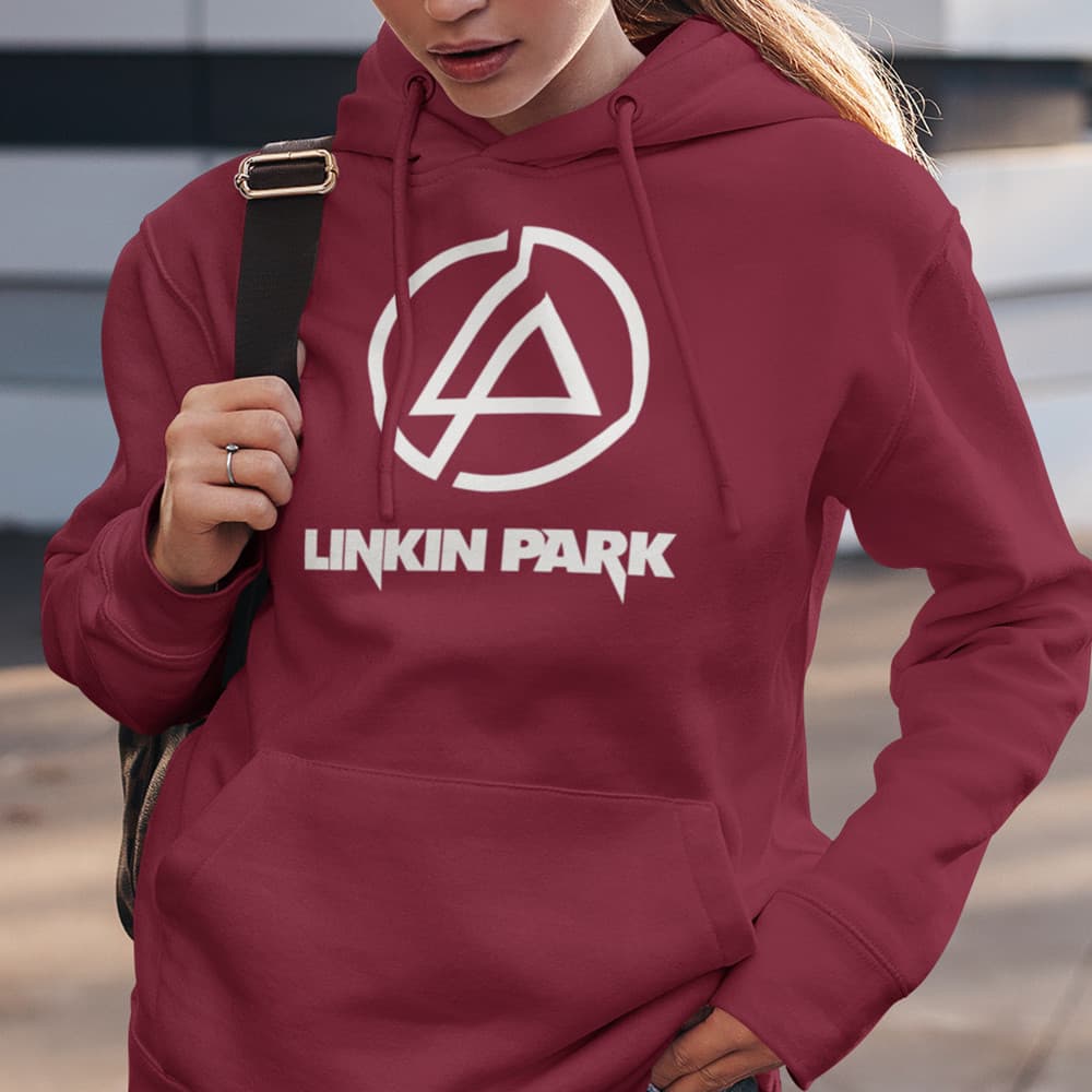 Blusa de Frio Linkin Park Moletom Canguru Casaco Unissex Capuz Algodão