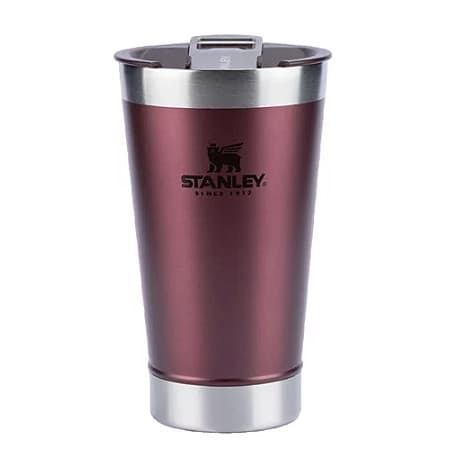 Copo termico com tampa e abridor 473ml aço inox
