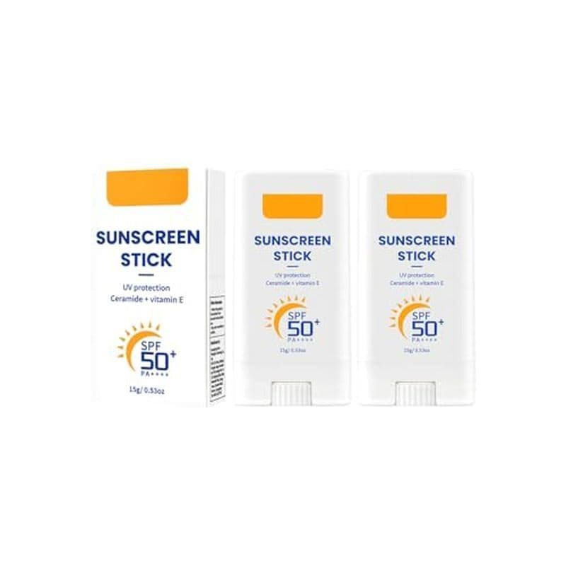 Bastão Protetor Solar Hidratante Fps 50 , 2 Peças De Proteção De Amplo Espectro Para Corpo & amp ; Rosto , Bastões Solar
