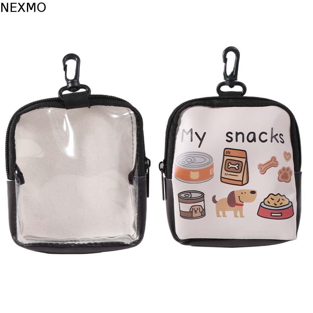 NEXMO Bolsa Portátil Para Lanche De Animais De Estimação , Tratamento De Cães Com Estampa De Zíper De Treinamento À Prov