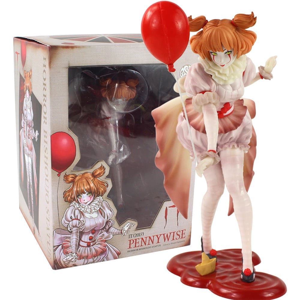 18 cm Neca Stephen King É Mal Final Menina Pennywise Joker Action Figure Filme Horror Bishoujo Estatueta Anime Pvc Toy M