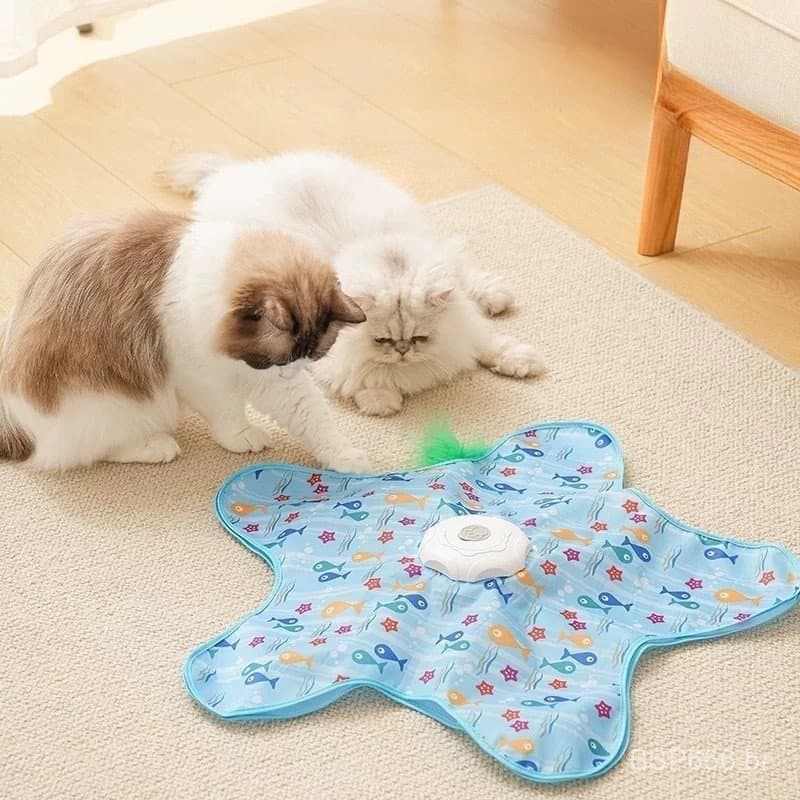 Brinquedo Interativo para Gatos Automático 360° Recarregável Antiestresse