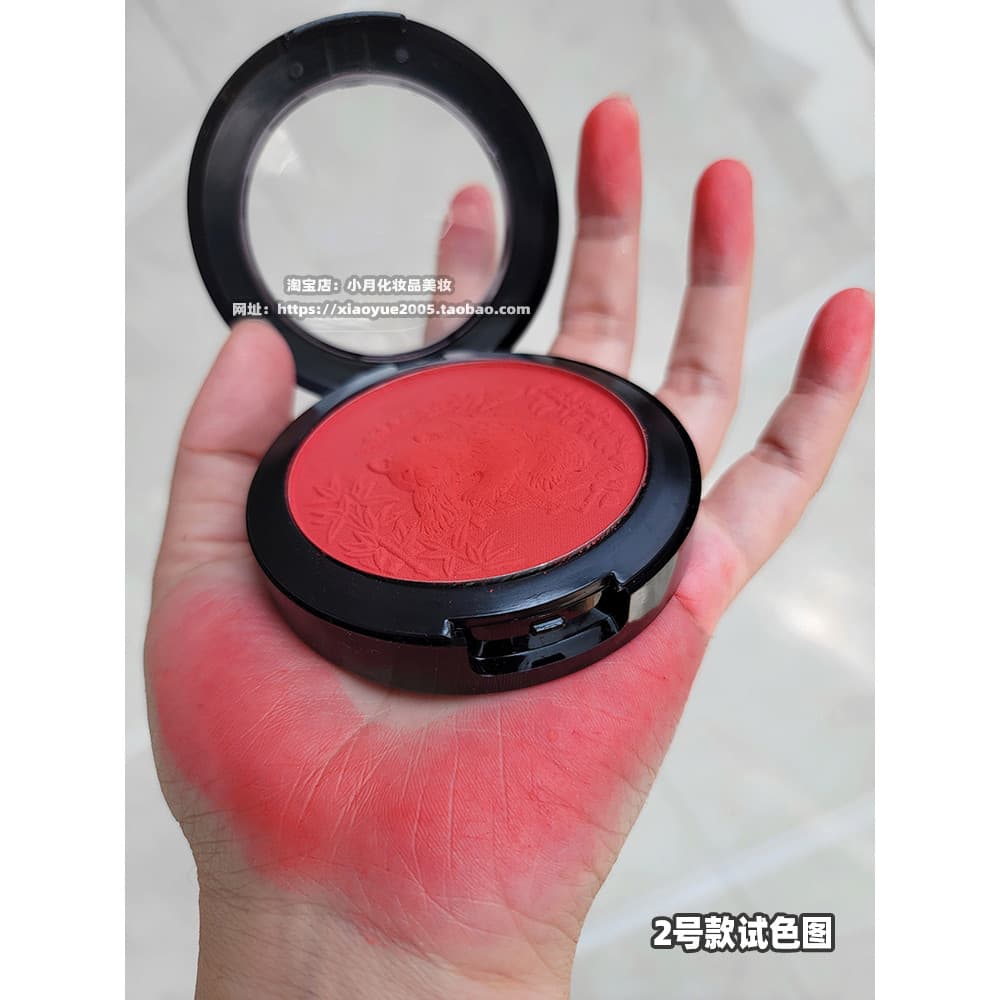 Dupla camada escovada profissional palco maquiagem Blush paleta renderização de cores vermelho quente muito grande desem