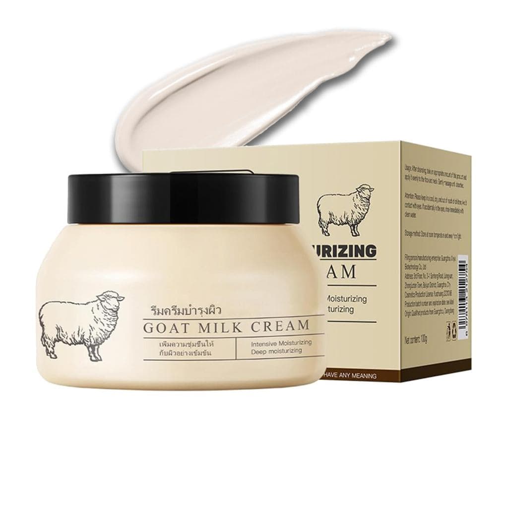 Loção Facial de Leite de Cabra com Peptídeos, Hidratante Leve, Fórmula em Gotas para Pele Seca e Sensível, Creme Firmado