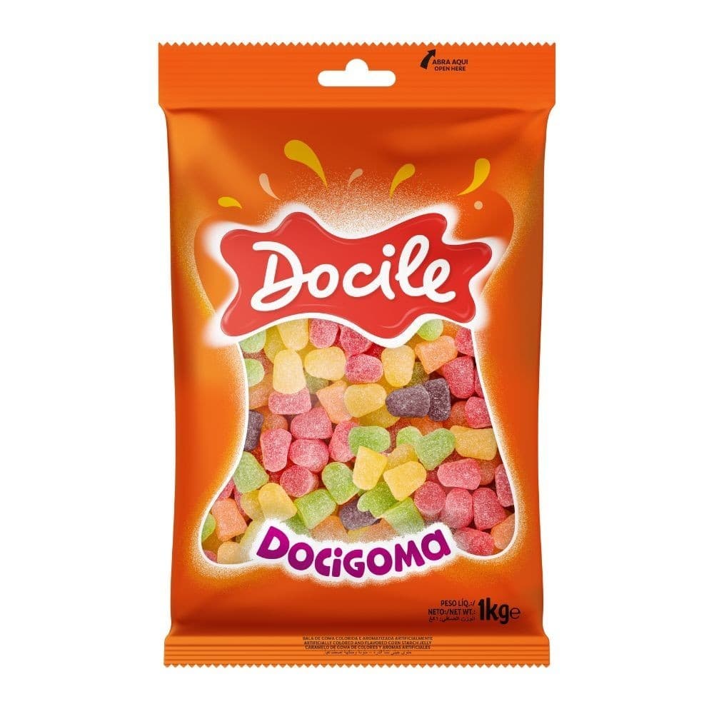 Bala de Goma Sino Sortido 1kg - Docile