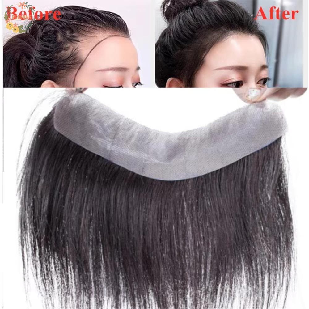 PEEWANY1 Patch De Cabelo Humano Natural , Peruca Frontal Sem Costura De Linha Fina Invisível Para Homens , Fofo