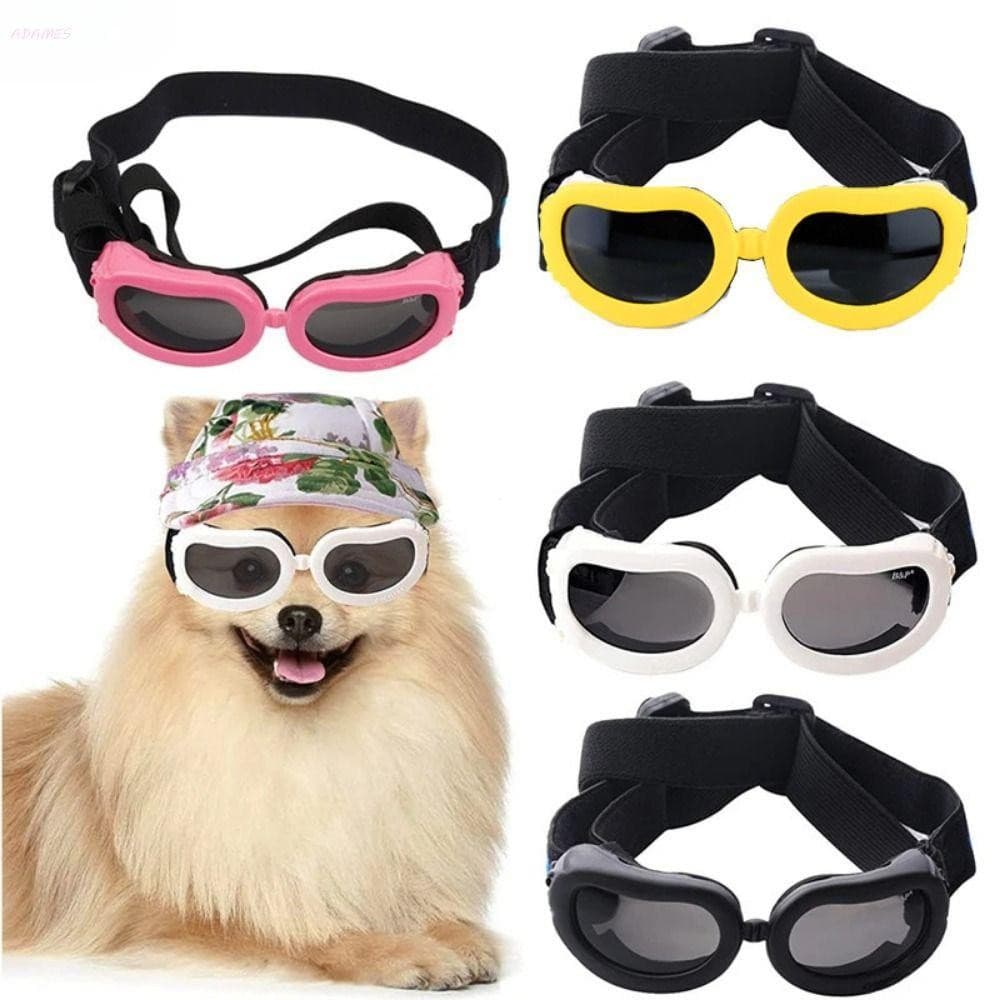 Óculos De Sol Para Animais De Estimação ADAMES , Modernos Cães Com Visão Clara Ajustáveis À Prova De Vento E Respiráveis