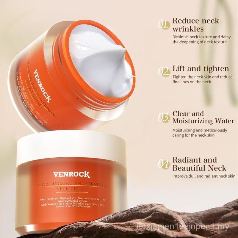 O creme antirrugas facial W[S]VENROCK, que firma a pele do rosto e do pescoço, também é um creme hidratante e um creme u