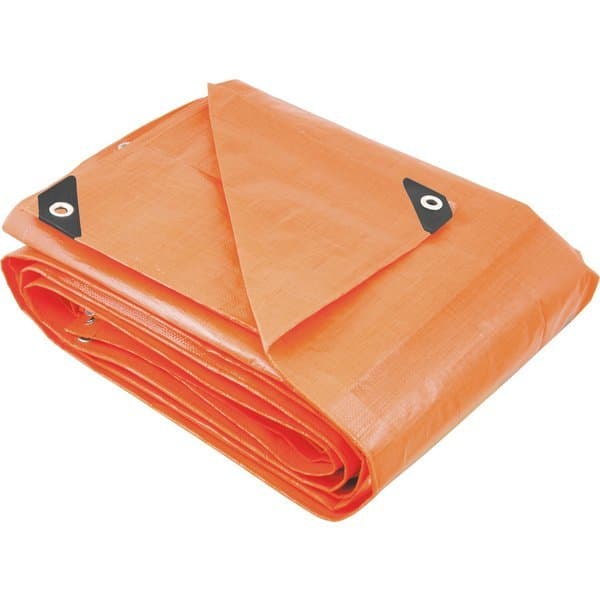 Lona reforçada de polietileno laranja 10 m x 4 m,
VONDER PLUS