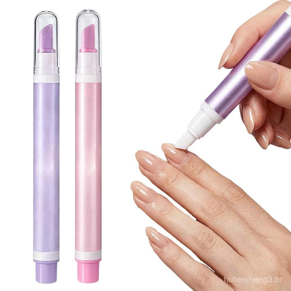 Caneta Aplicadora de Óleo para Cutículas, Caneta 2 em 1 para Cutículas, Canetas Removedoras de Cutículas para Unhas Seca