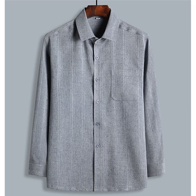 Novo produto verão estilo chinês algodão linho camisa de manga curta meia-idade idosos vestido de verão pai usar algodão
