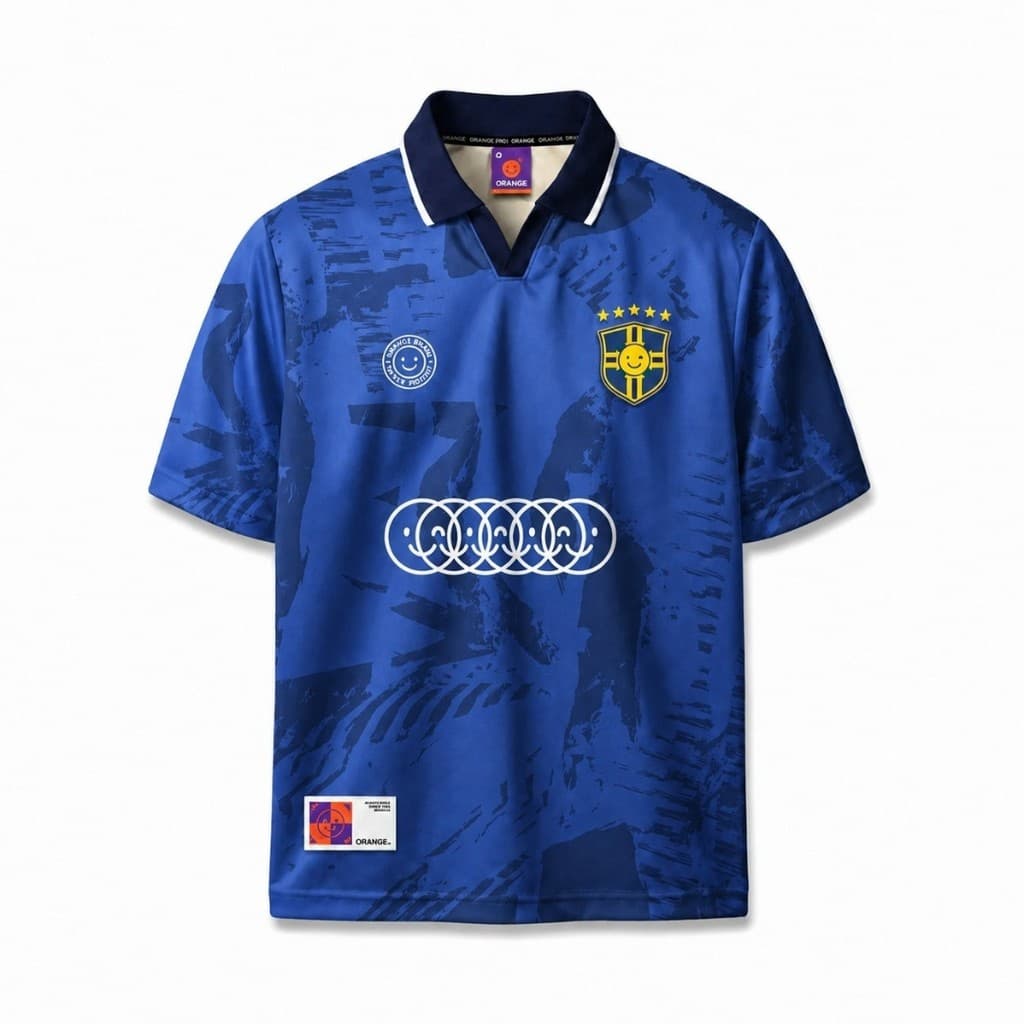 Camiseta Brasil Orange Futebol Club-5694