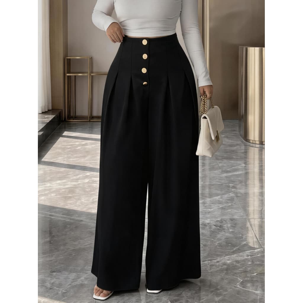 Novo Calça Pantalona Plus Size Feminina Casual Elegante Moda GG G1 G2