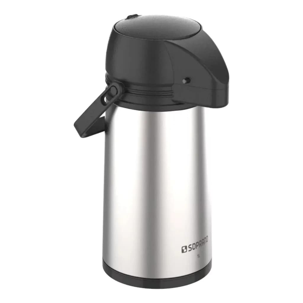 Cabeçote Bomba Pressão Garrafa Térmica Soprano Exclusiva Cor Preto Usado