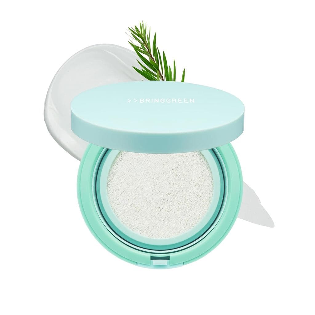 BRING GREEN Protetor Solar Facial Tea Tree CICA SPF 50+ PA++++ |   Protetor Solar Mineral Coreano para o Rosto |   Não N